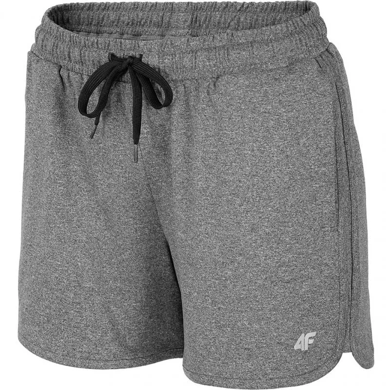 4F Womens Training Shorts - Dark Gray Melange