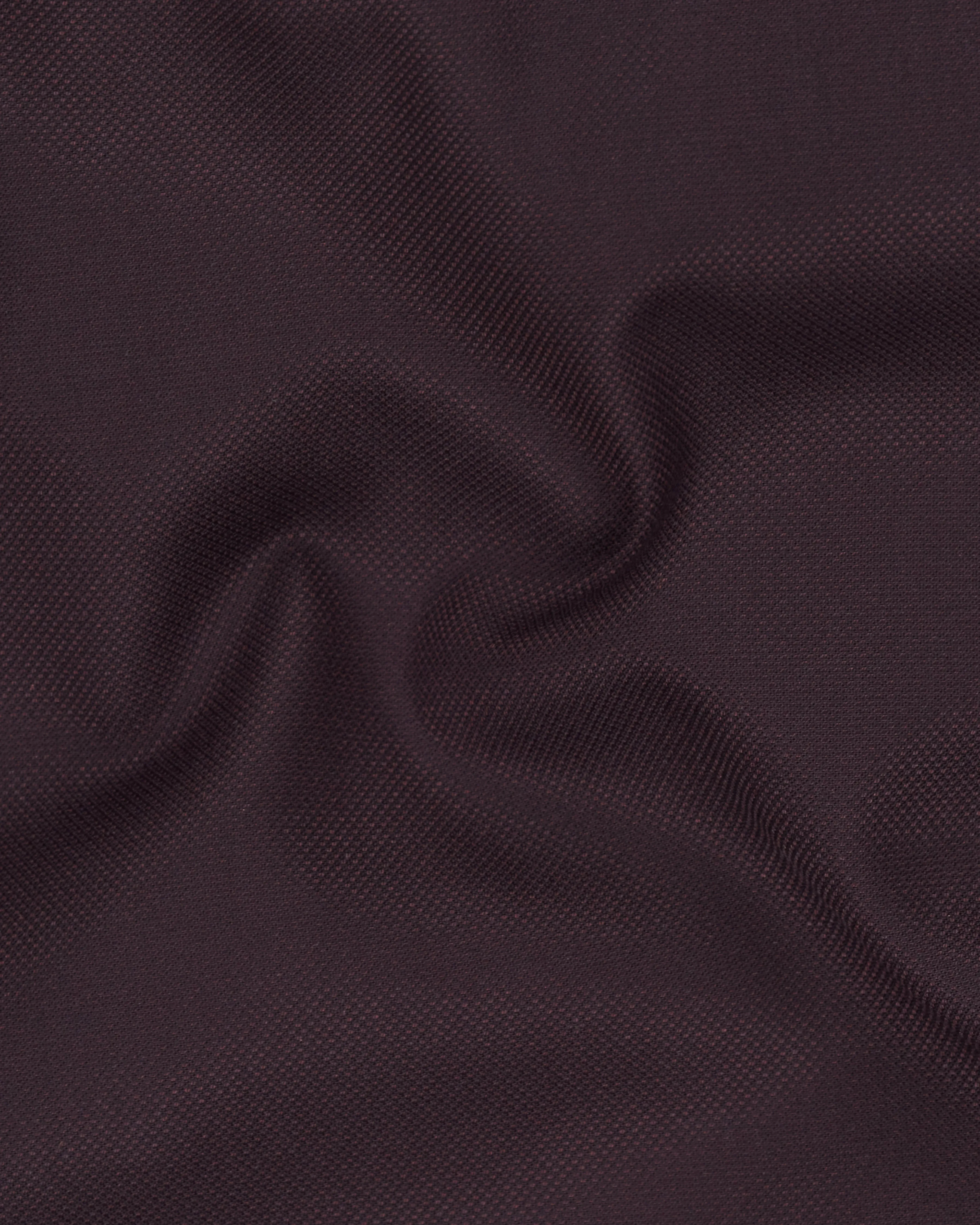 Aubergine Maroon Single Breasted Suit