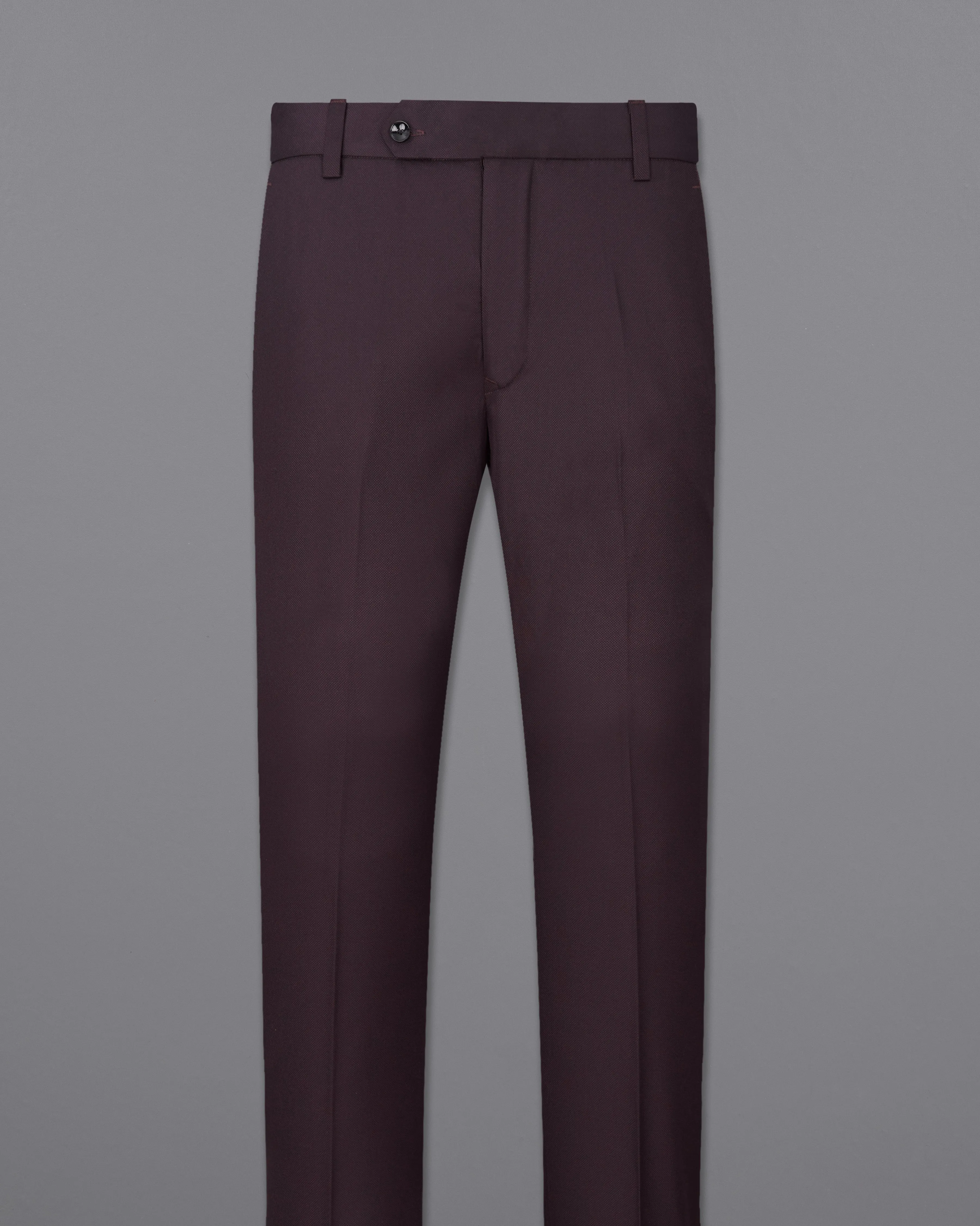 Aubergine Maroon Single Breasted Suit