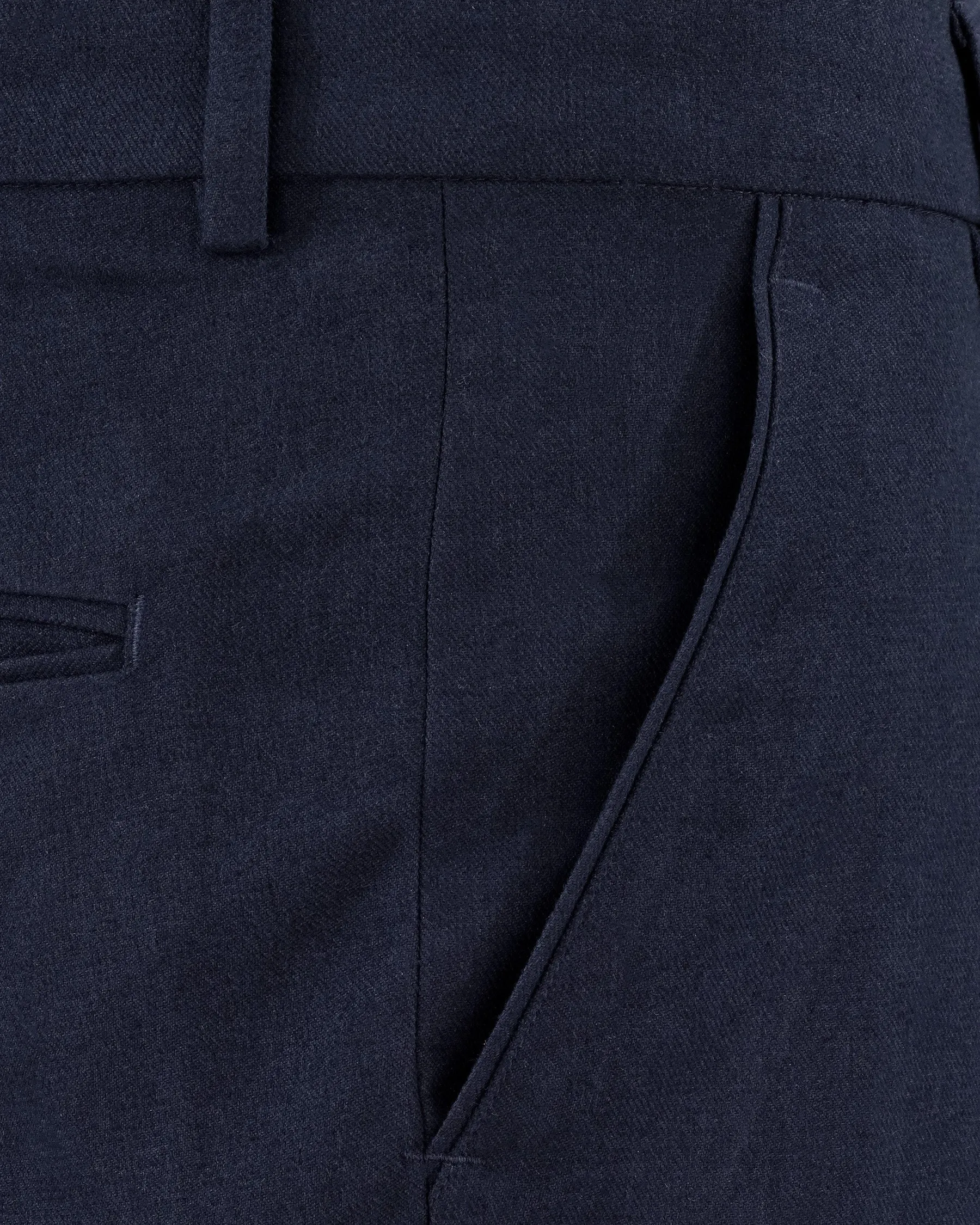 Baltic Navy Blue Wool Rich Double Breasted Sports Suit