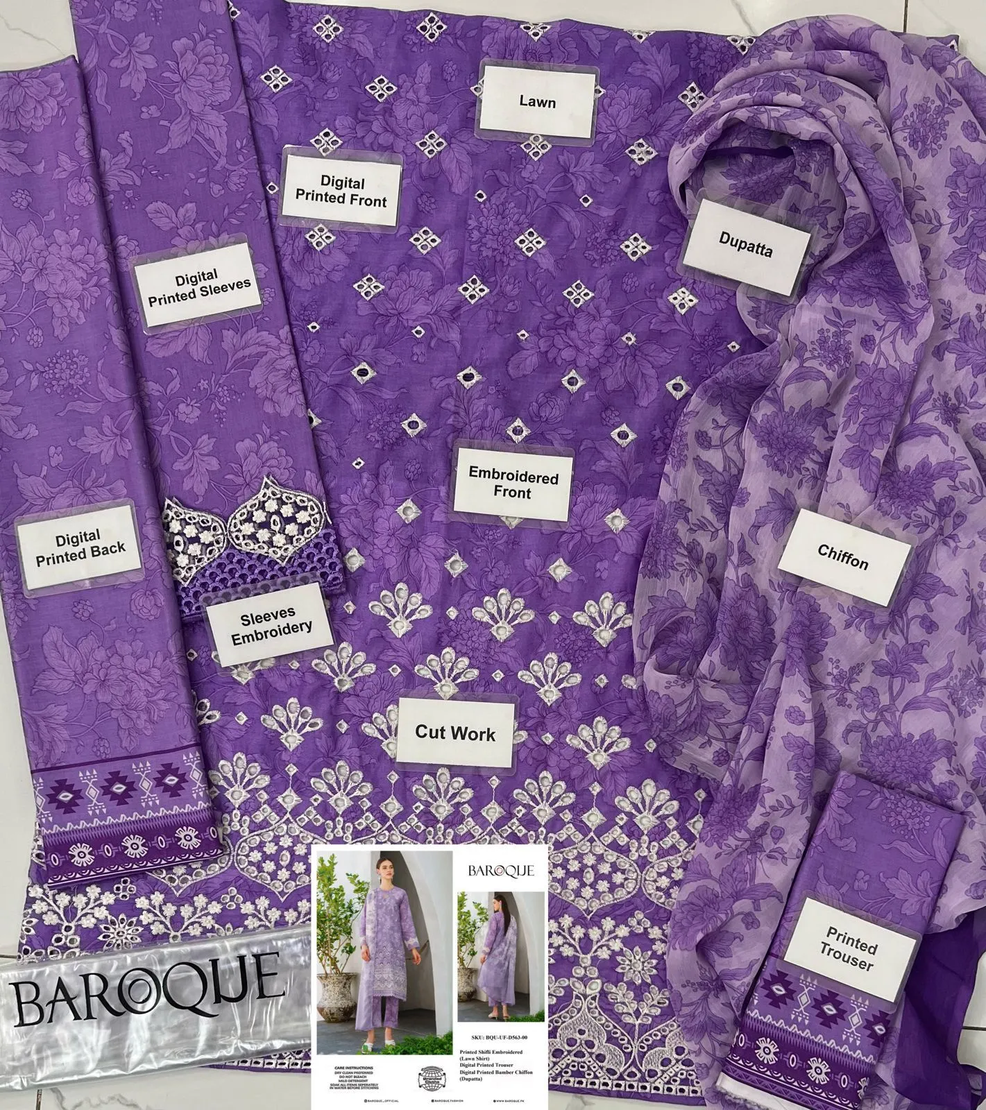 Baroque Lawn Suit