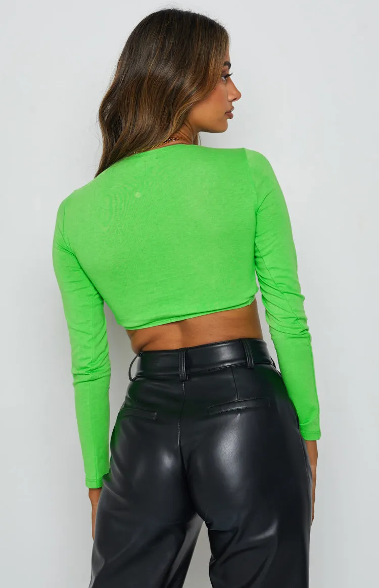 Camello Long Sleeve Crop Green