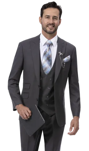 EJ Samuel Charcoal Suit M2770