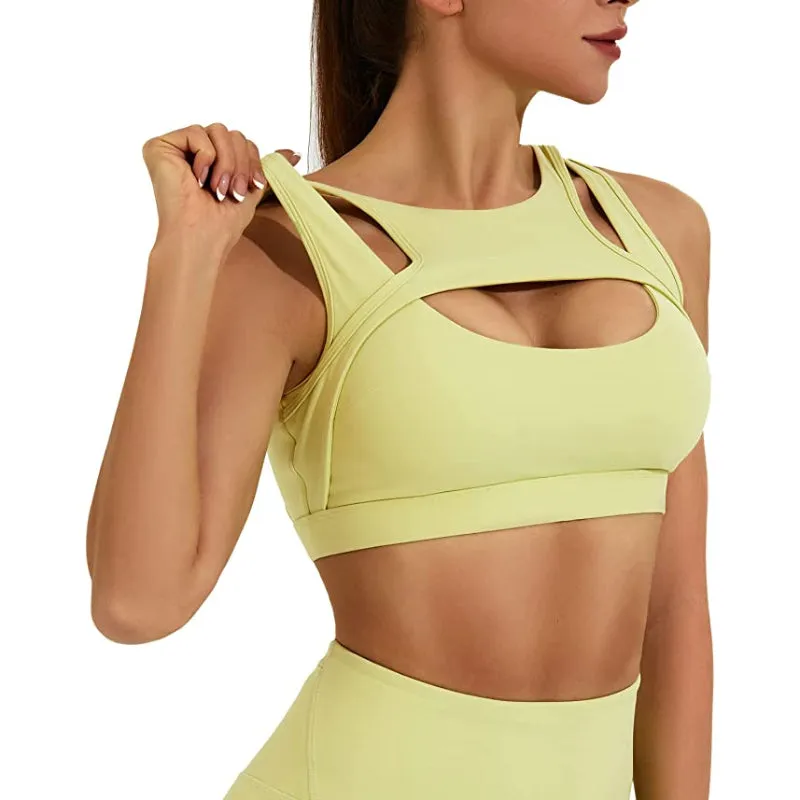 Gabriella Cutout Push Up Sports Bra