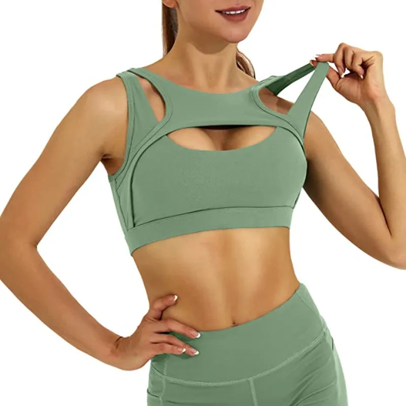 Gabriella Cutout Push Up Sports Bra