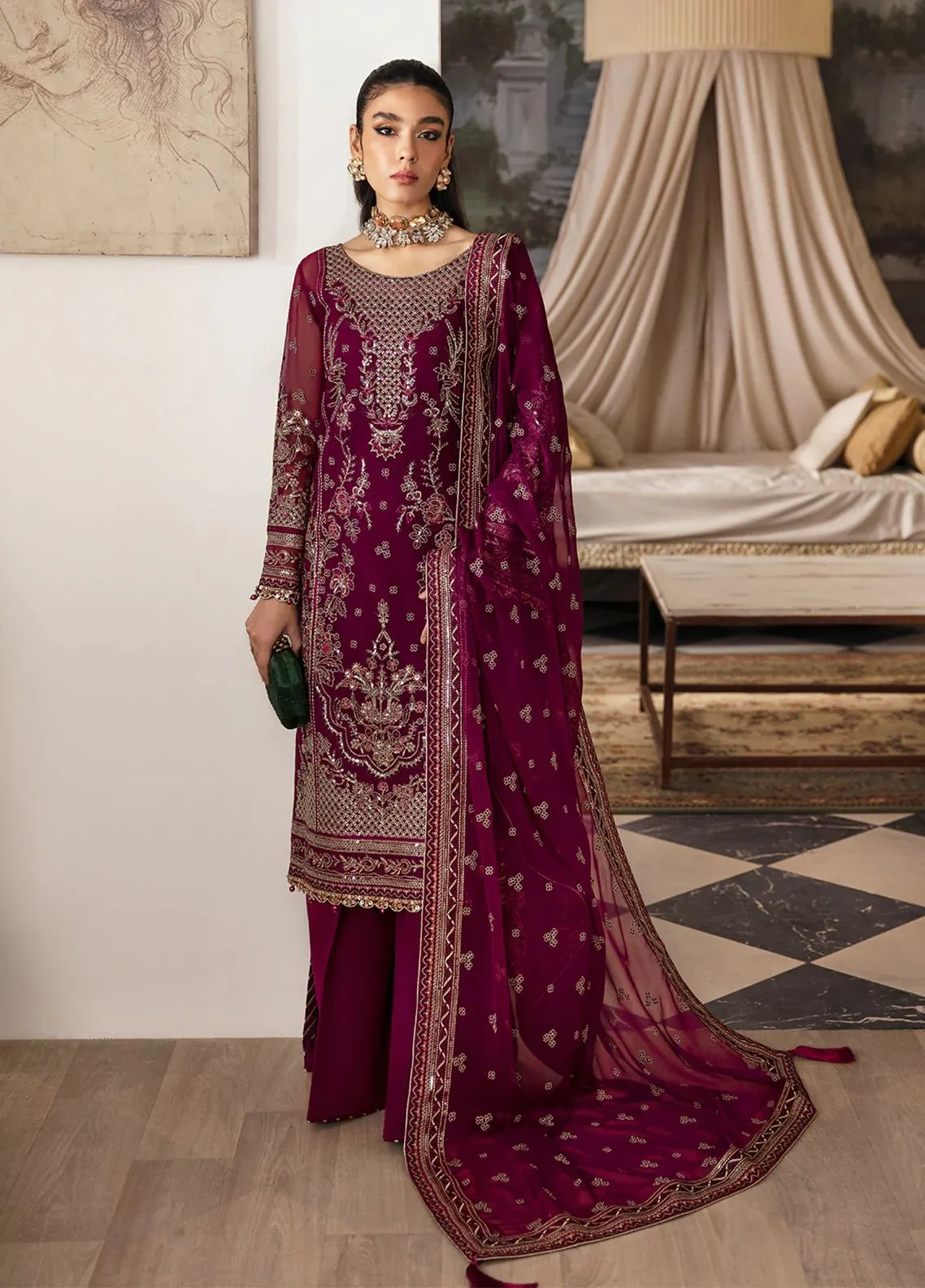 Gulaal Chiffon Suit