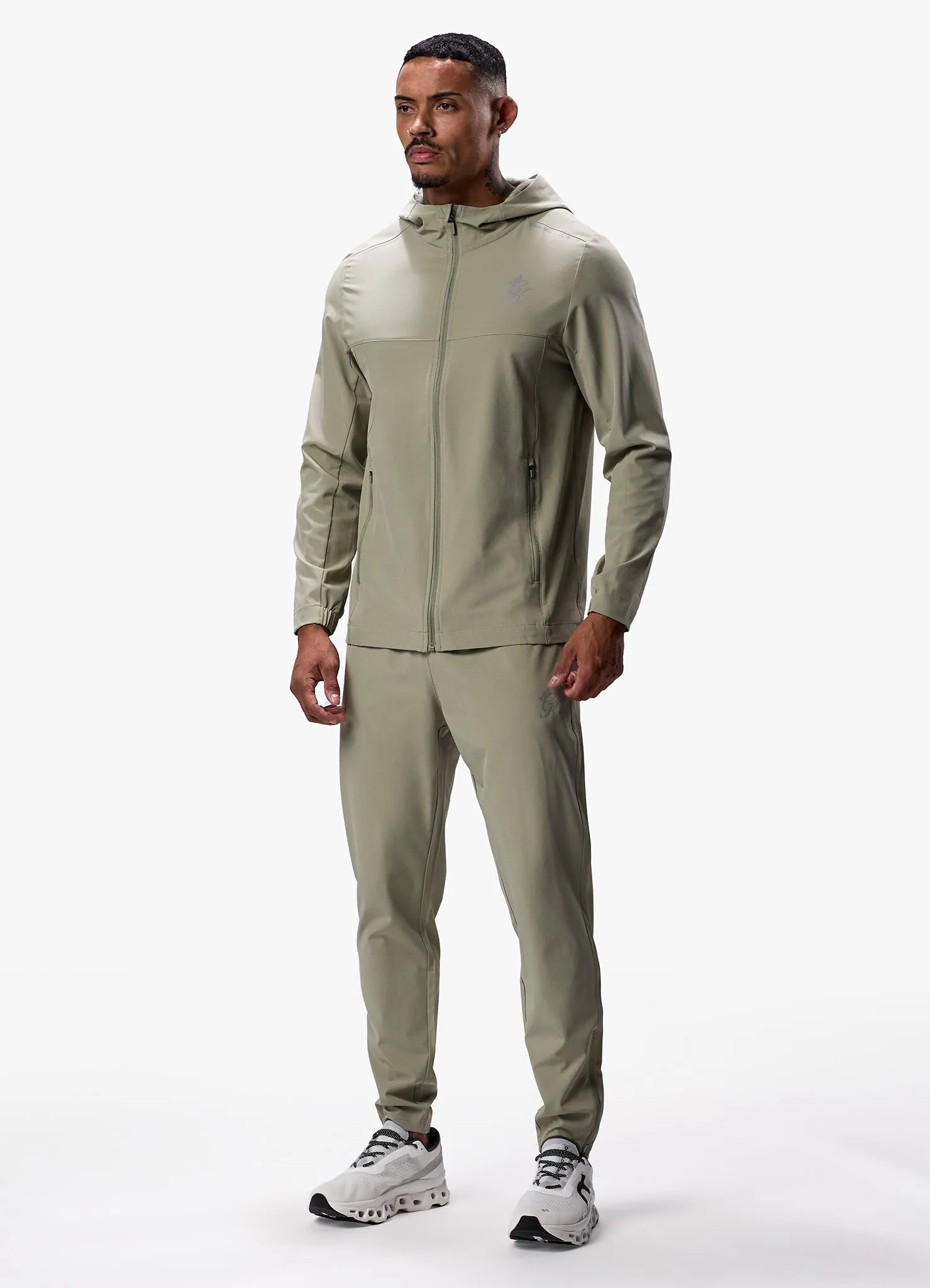 Gym King Flex Woven Tracksuit Bottom - Soft Khaki