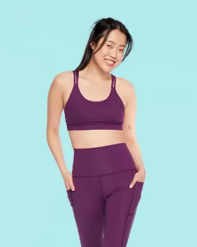 HERO Sports Bra Aubergine