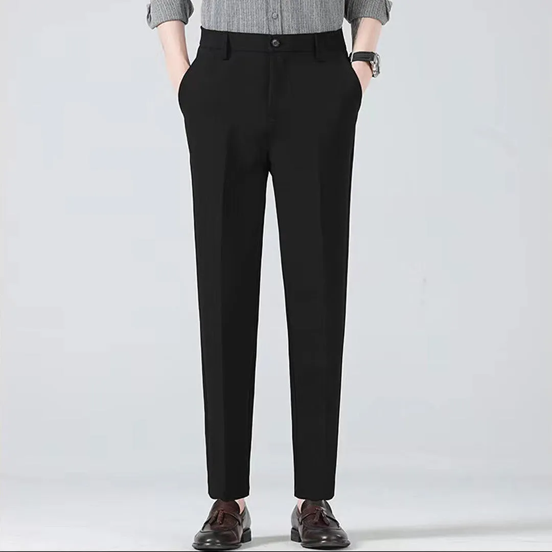 Slim Fit and Stretchable Pants (Black) 9030/9032