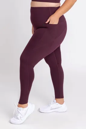 Training Pocket Full Length Tight - Wine