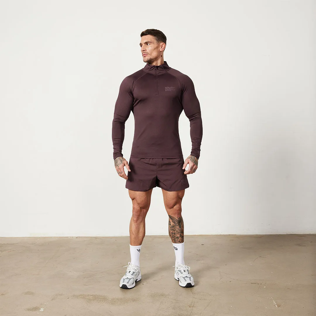 Vanquish Utility Plum 1/4 Zip Training Top