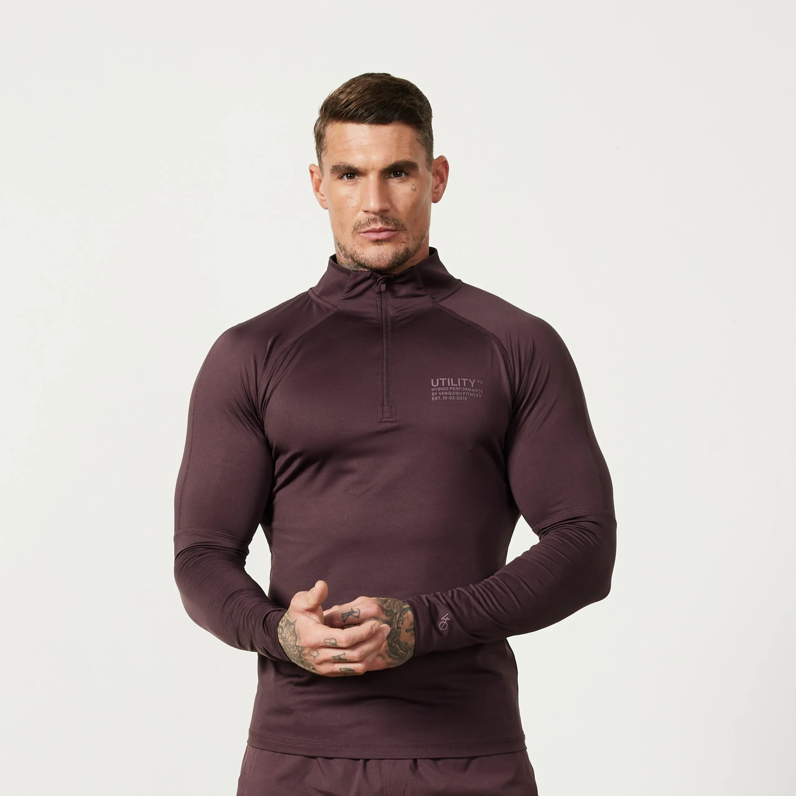 Vanquish Utility Plum 1/4 Zip Training Top